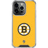 NHL Boston Bruins Solid Background iPhone 14 Pro Clear Case